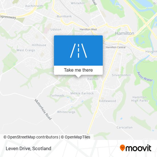 Leven Drive map