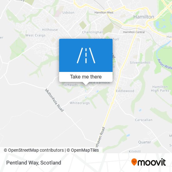 Pentland Way map