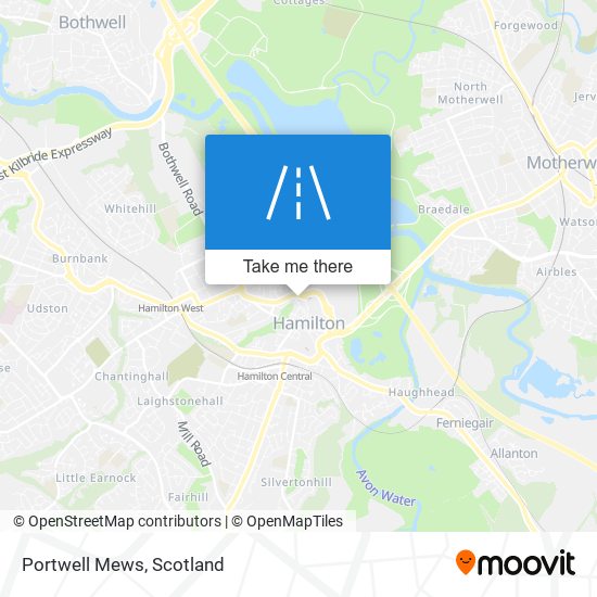 Portwell Mews map