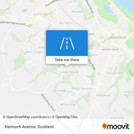 Rannoch Avenue map