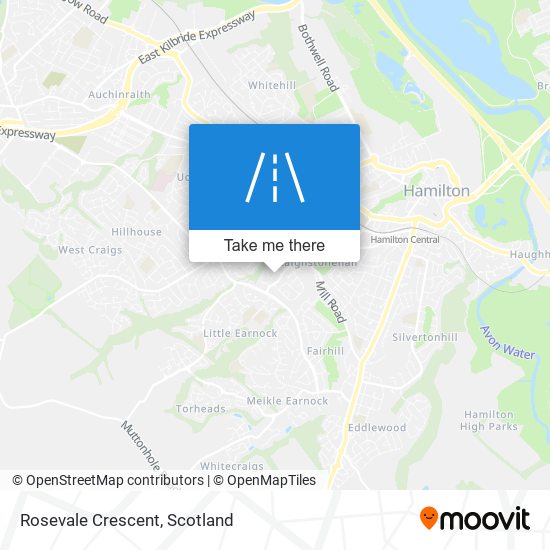 Rosevale Crescent map