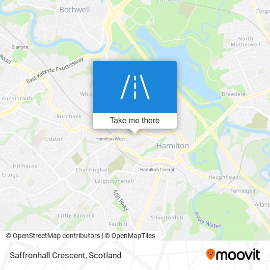 Saffronhall Crescent map