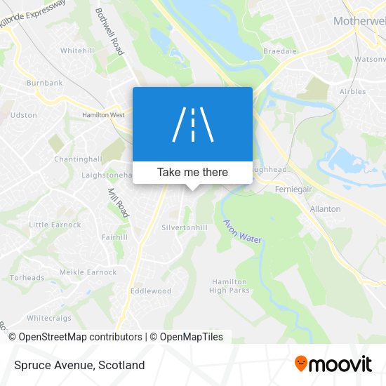 Spruce Avenue map