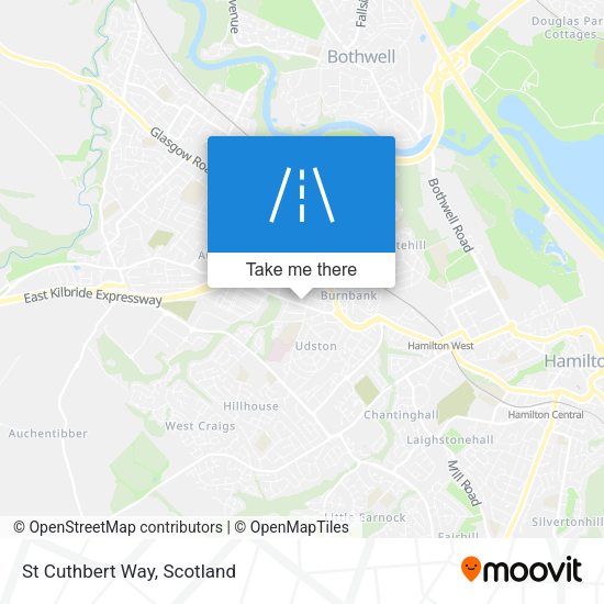 St Cuthbert Way map