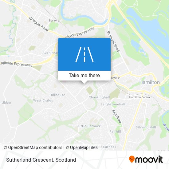 Sutherland Crescent map