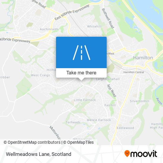 Wellmeadows Lane map