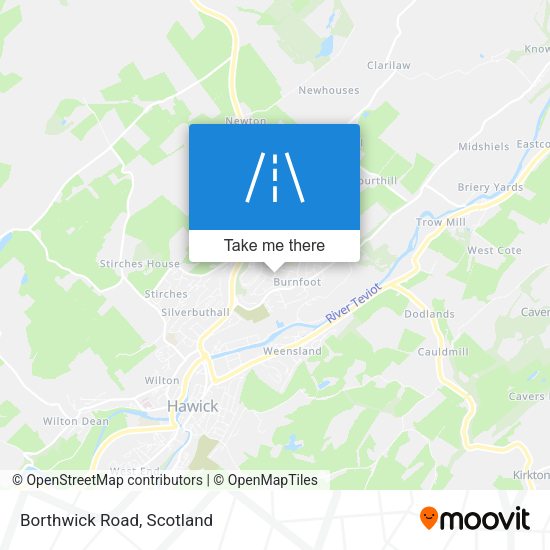 Borthwick Road map