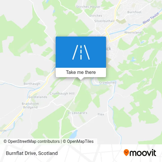 Burnflat Drive map