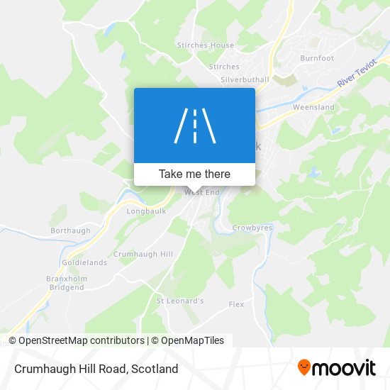 Crumhaugh Hill Road map