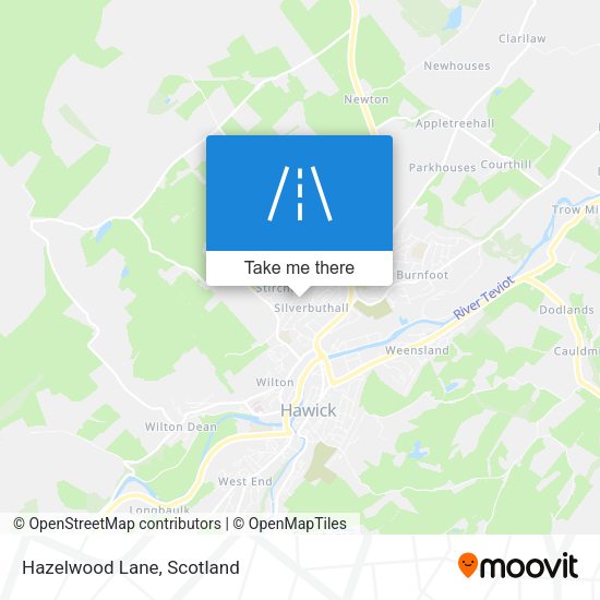 Hazelwood Lane map