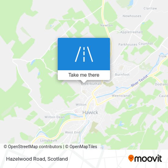 Hazelwood Road map