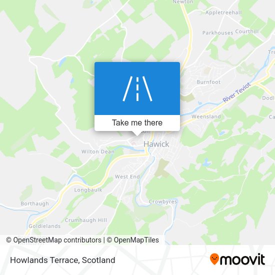 Howlands Terrace map