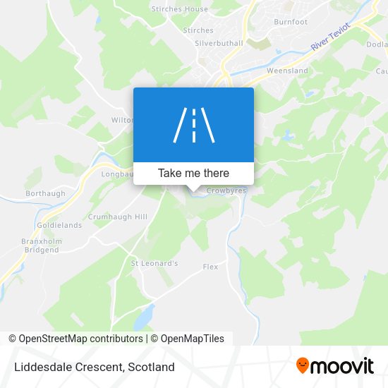 Liddesdale Crescent map