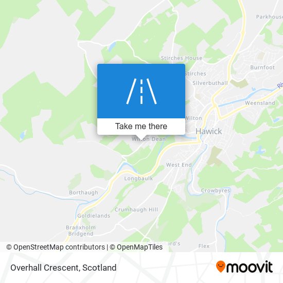 Overhall Crescent map