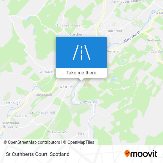 St Cuthberts Court map