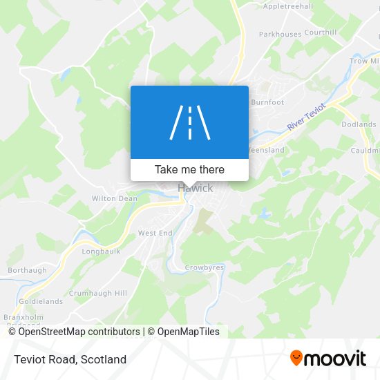 Teviot Road map
