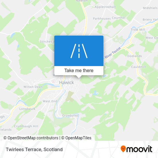 Twirlees Terrace map