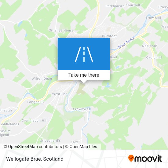 Wellogate Brae map