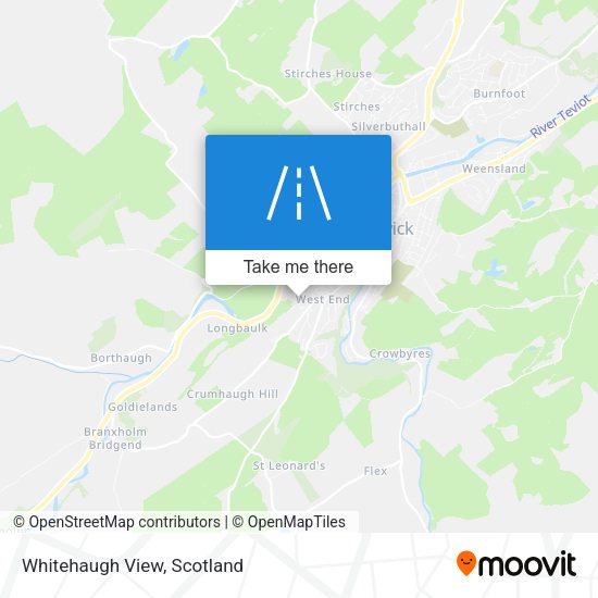 Whitehaugh View map