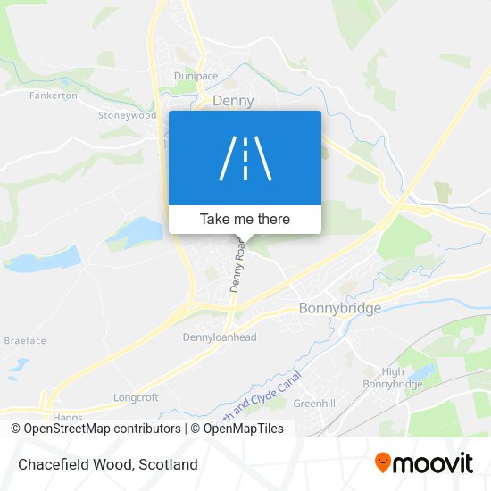 Chacefield Wood map