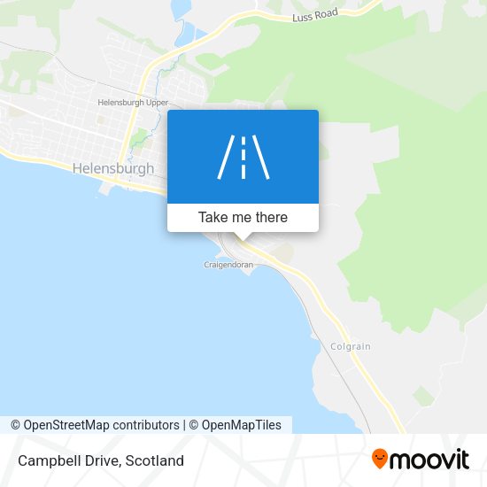 Campbell Drive map
