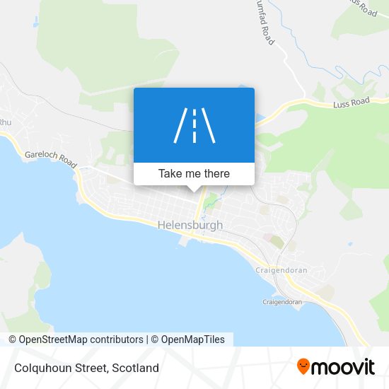 Colquhoun Street map