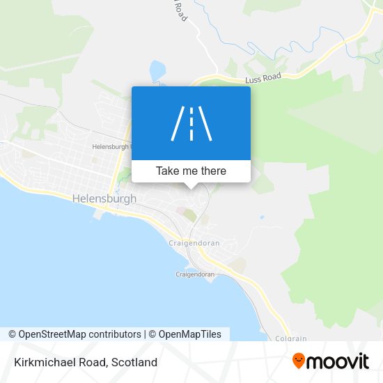 Kirkmichael Road map