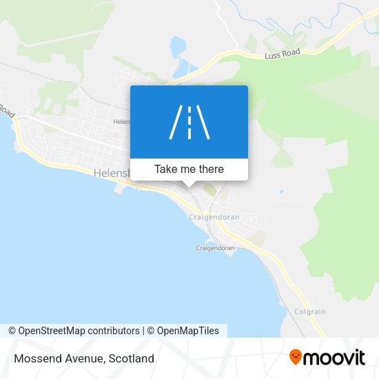 Mossend Avenue map