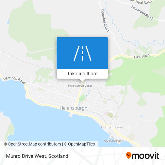 Munro Drive West map