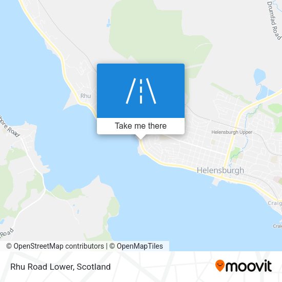 Rhu Road Lower map