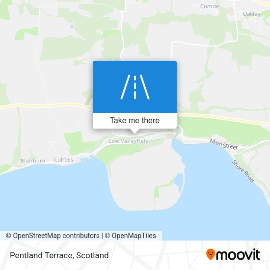Pentland Terrace map