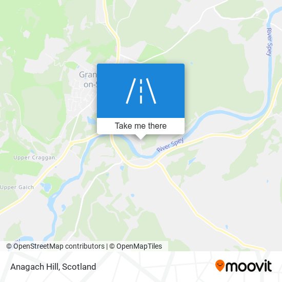 Anagach Hill map