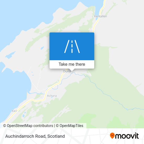 Auchindarroch Road map