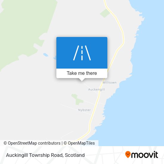 Auckingill Towrship Road map