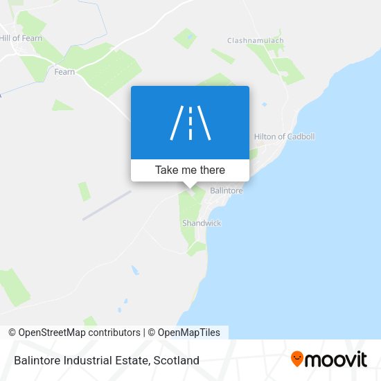 Balintore Industrial Estate map
