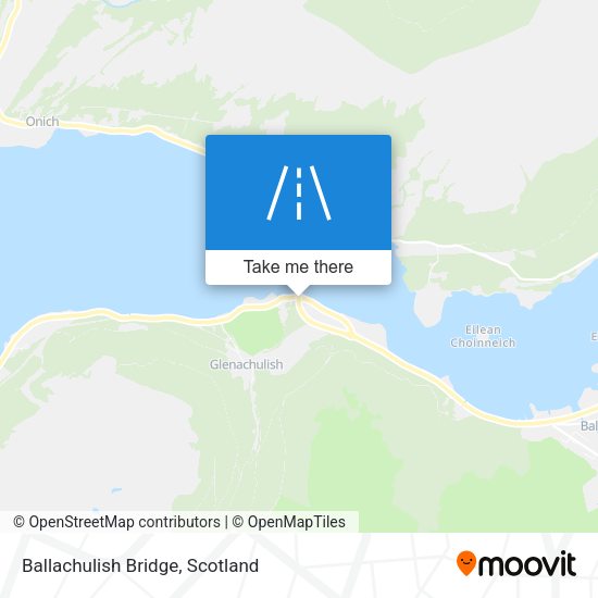 Ballachulish Bridge map