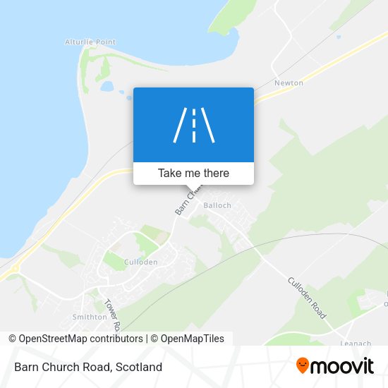 Barn Church Road map