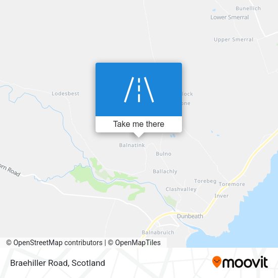 Braehiller Road map