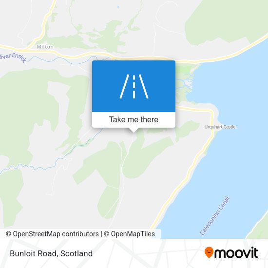 Bunloit Road map