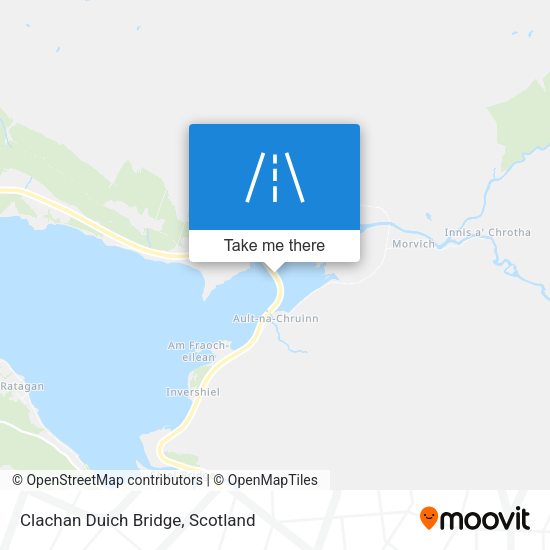 Clachan Duich Bridge map