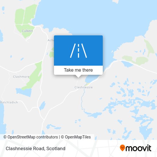 Clashnessie Road map