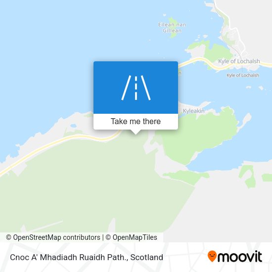 Cnoc A' Mhadiadh Ruaidh Path. map