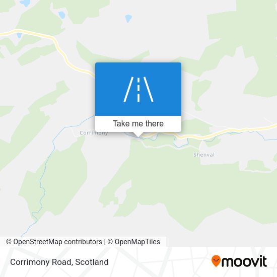 Corrimony Road map