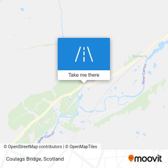 Coulags Bridge map