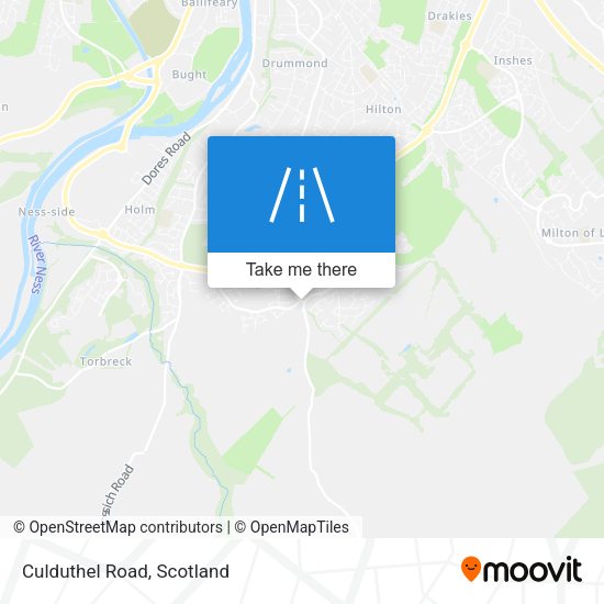 Culduthel Road map