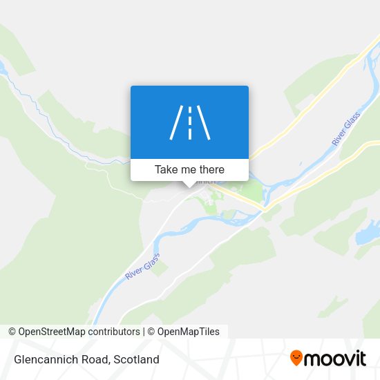 Glencannich Road map