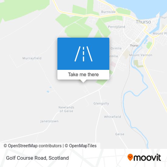 Golf Course Road map