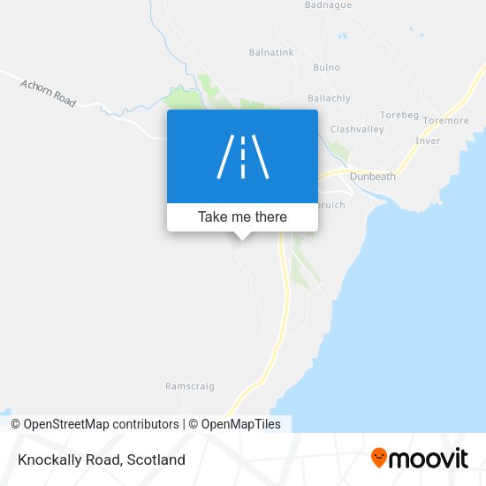 Knockally Road map