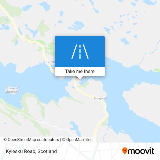 Kylesku Road map