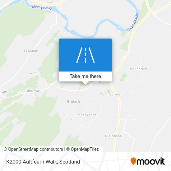 K2000 Aultfearn Walk map